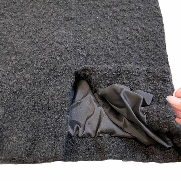 Dolce & Gabbana Black Tweed Fuzzy Skirt 44 - Picture 4 of 8